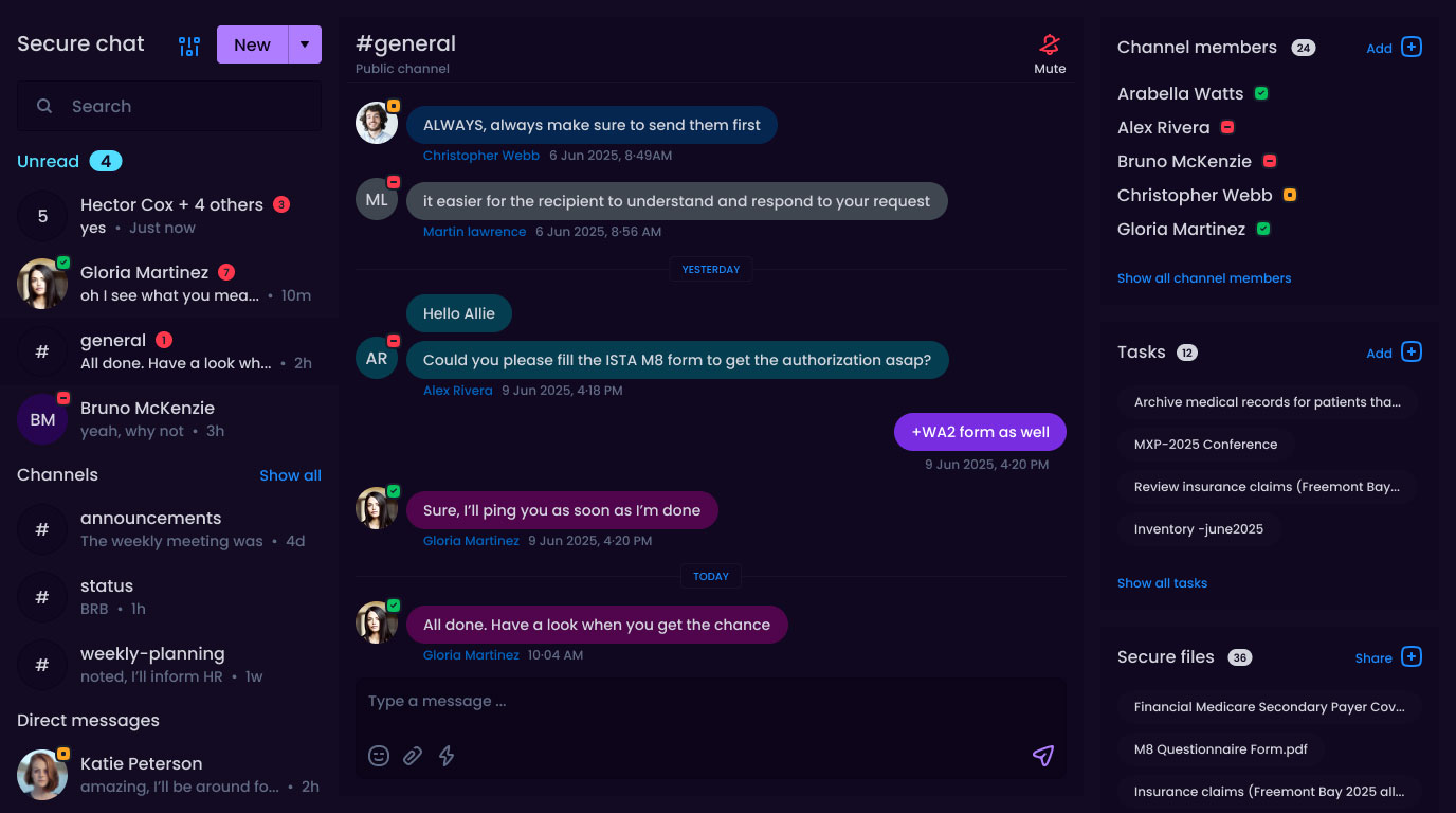 Secure Chat screenshot