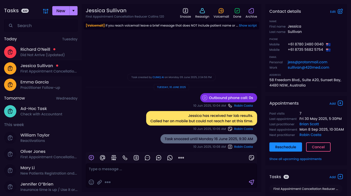AI Task Manager screenshot