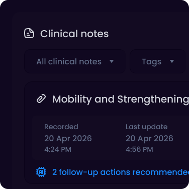 Follow-up tasks